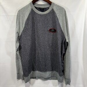Oakley Long Sleeve pullover Grey Athletic Sweatshirt Crew‎ Neck Men's XL * #1036